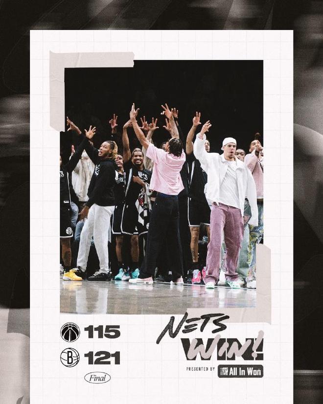 篮网横扫奇才送6连败 奇才客场惨败联盟垫底